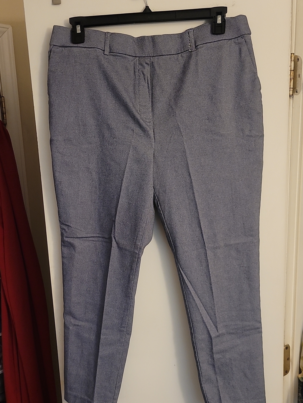 Large Women's Tailored Slim Ankle Pants - Blue